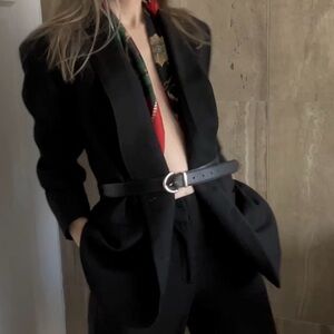 Vintage Double-Breasted Wool Blazer | Women's Size 6